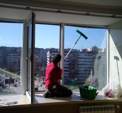Мытье окон в однокомнатной квартире Ленинское